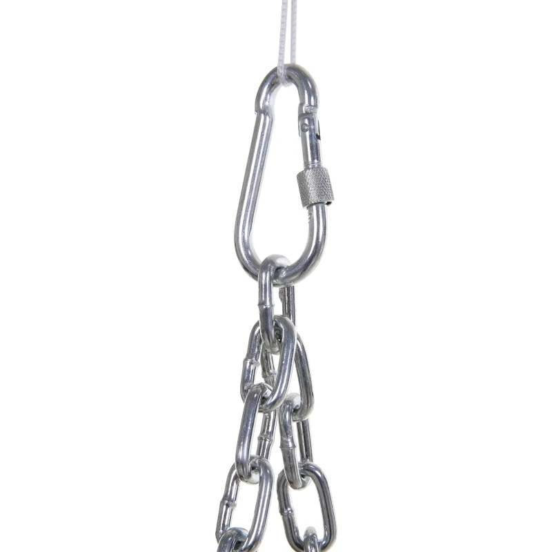 Outsunny Tuinschommel schommelbank tuinbank voor 2 personen terras rotan bruin