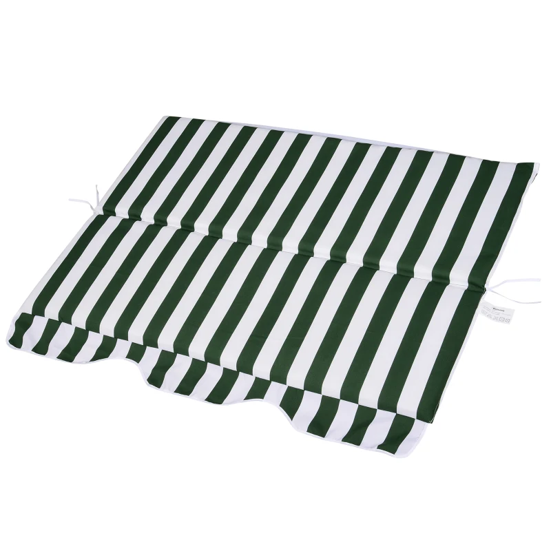 Outsunny Hollywoodschommel tuinschommel verstelbaar zonnedak metalen frame groen