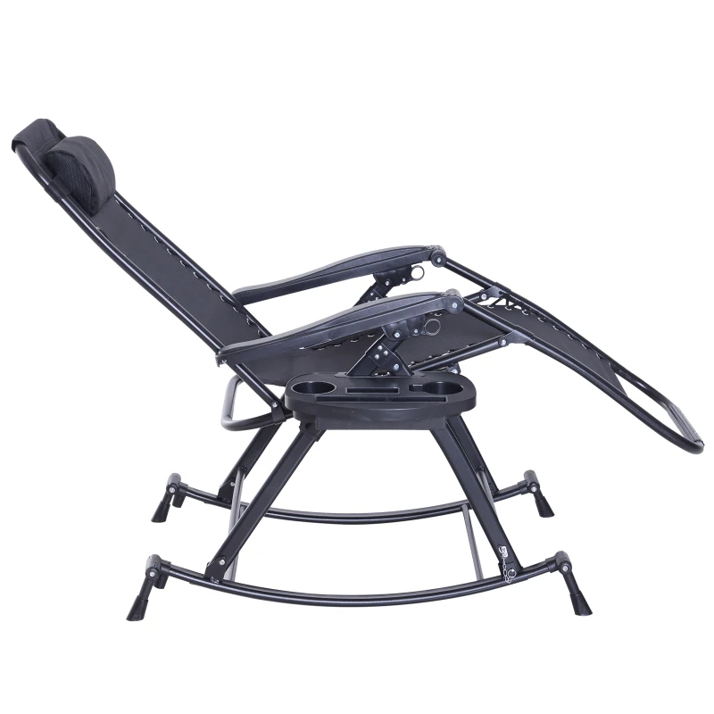 Schommelstoel schommel-stoel relaxen ligstoel schommelstoel inklapbaar verstelbaar kussen