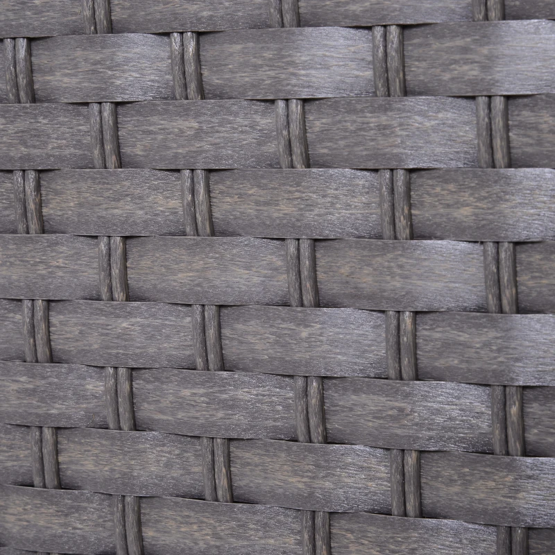 Outsunny® verhoogd bed, bloembak, bloempot met plank, irrigatie, rotan bruin 70 x 30 x 72 cm | Aosom.de