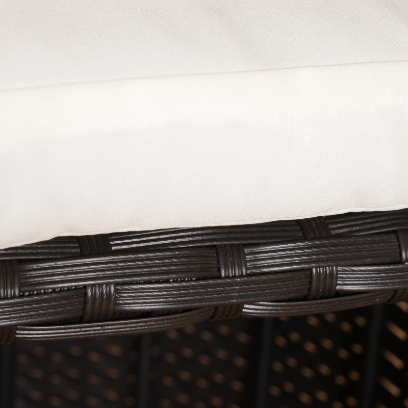 Outsunny exclusieve 7-delige bistroset van poly-rotan