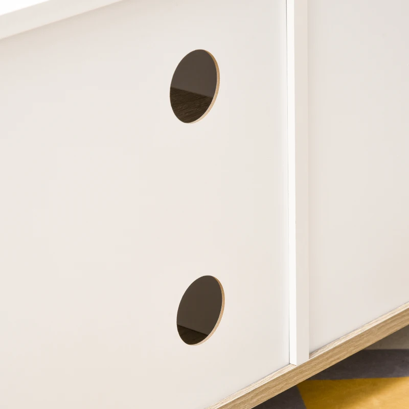 HOMCOM tv-meubel met 2 wielen