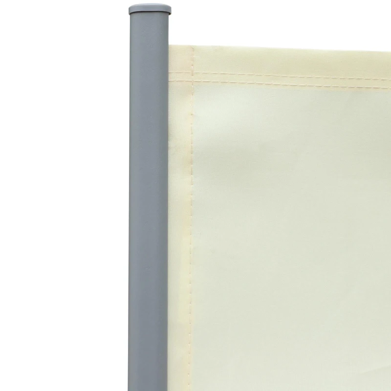 Outsunny dubbelzijdige zijluifel, privacy- en zonwering, polyester, crème