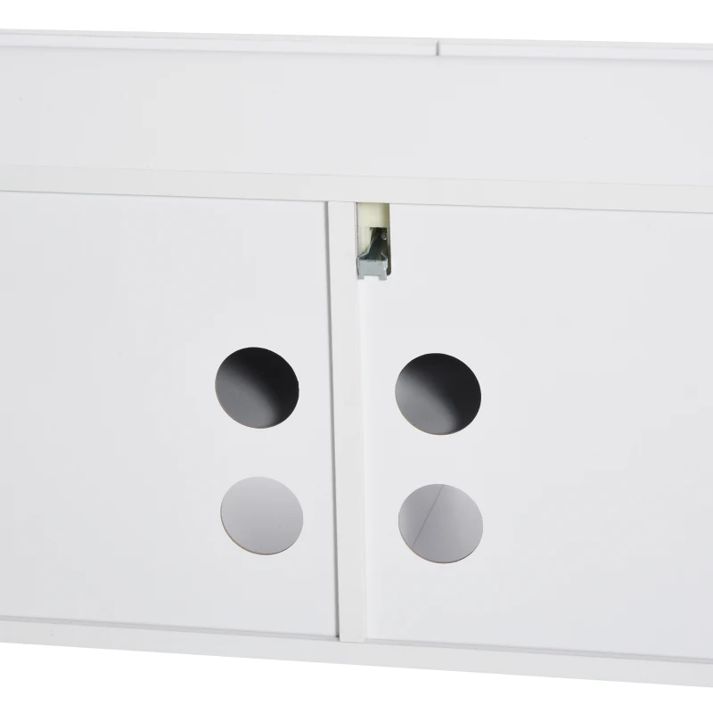 HOMCOM Tv meubel lowboard wandkast wandkast met lades wit