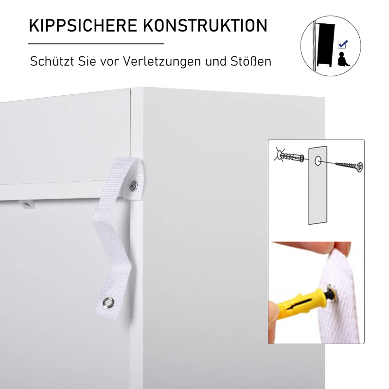 HOMCOM boekenkast met 3 vakken