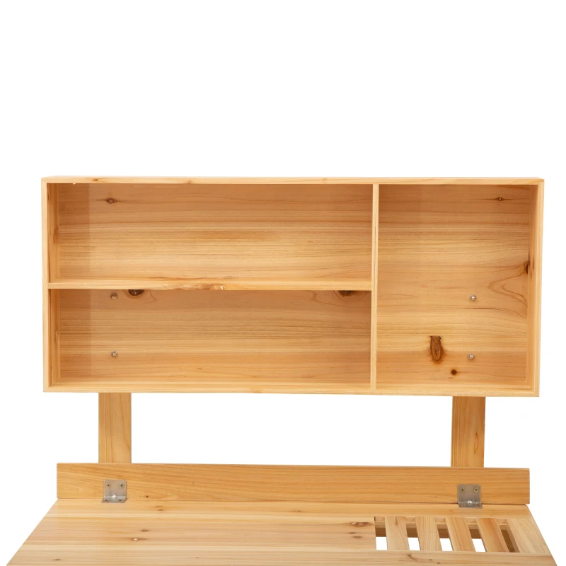 Outsunny Plantentafel tuintafel voor tuin balkonterras gemaakt van natuurlijk vurenhout