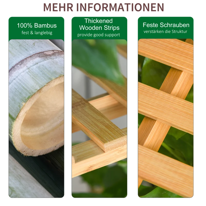 Bloemenstandaard voor binnen buiten 3-laags ladderplank woonkamer tuin natuur