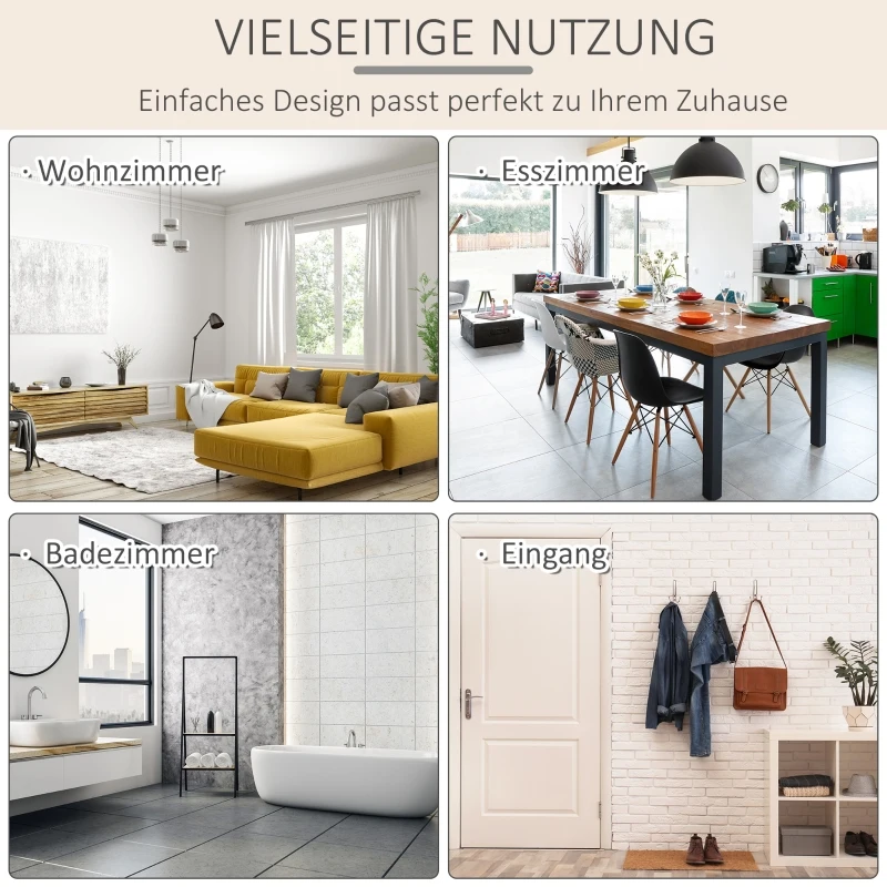 HOMCOM Keukenkast dressoir met 2 lades, legplank verstelbare opbergkast