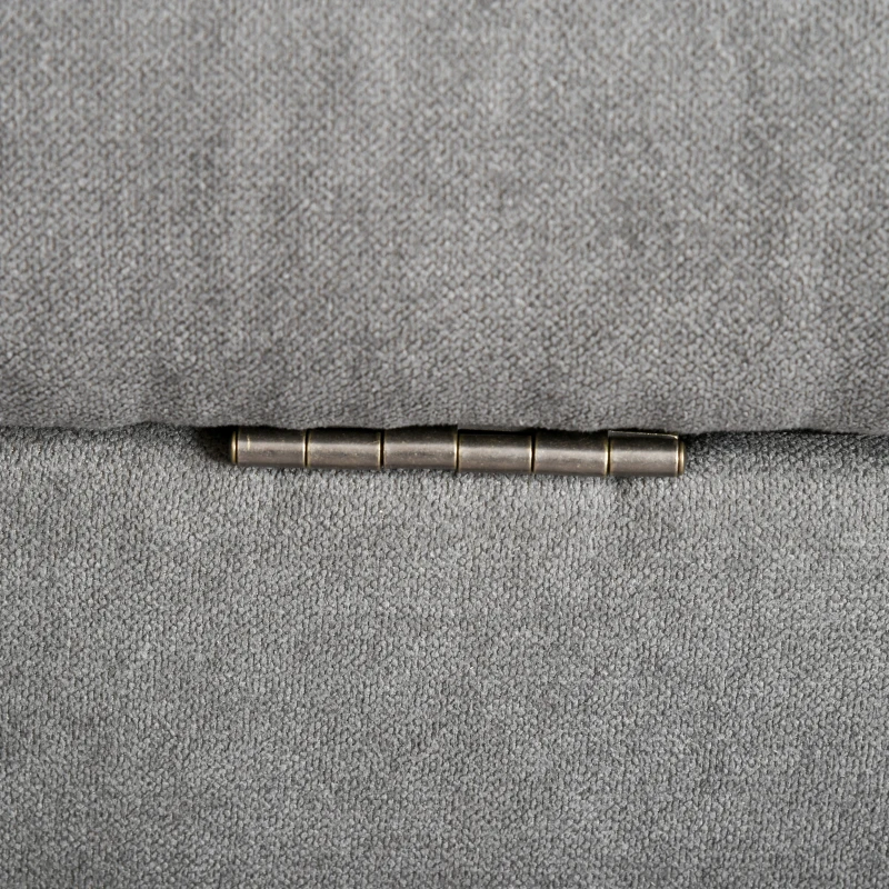 HOMCOM Eenpersoonsstoel relaxstoel met opbergruimte gestoffeerde stoel bank houten poten polyester