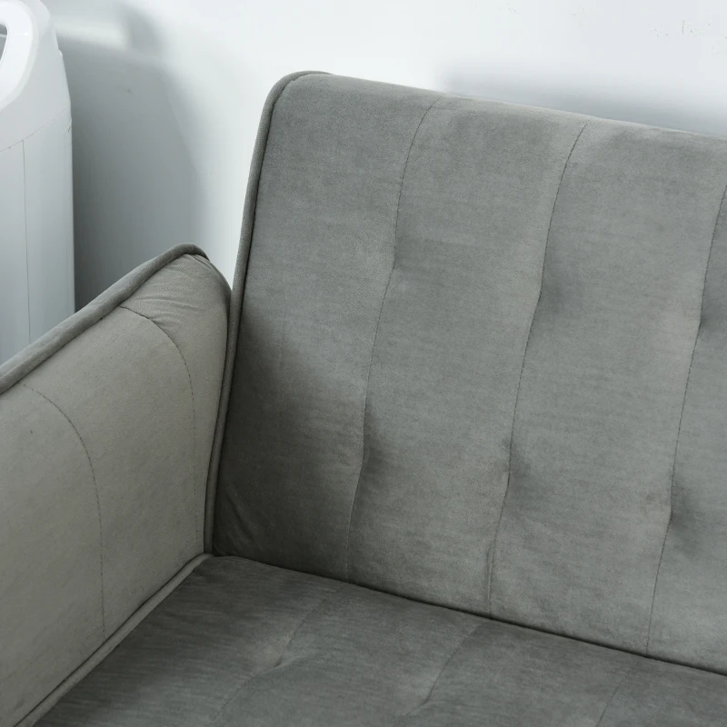 HOMCOM slaapbank opklapbare bank 3-zitsbank in stof