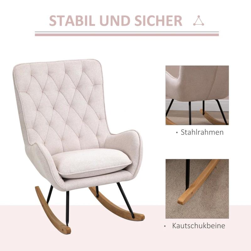 HOMCOM schommelstoel relaxstoel