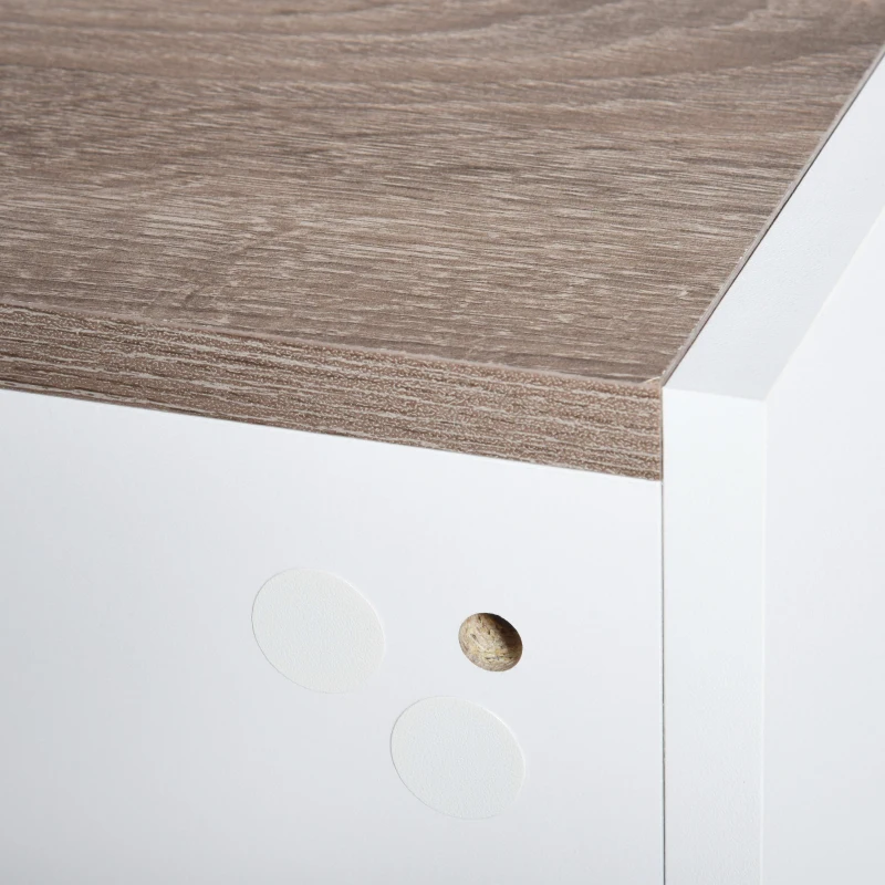 HOMCOM 2-delige Wandkast wandtafel