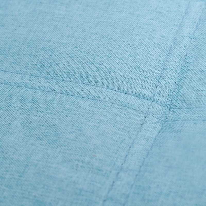 HOMCOM Fauteuil Slaapbank Slaapbank Enkele bank met wasbaar kussen Blauw