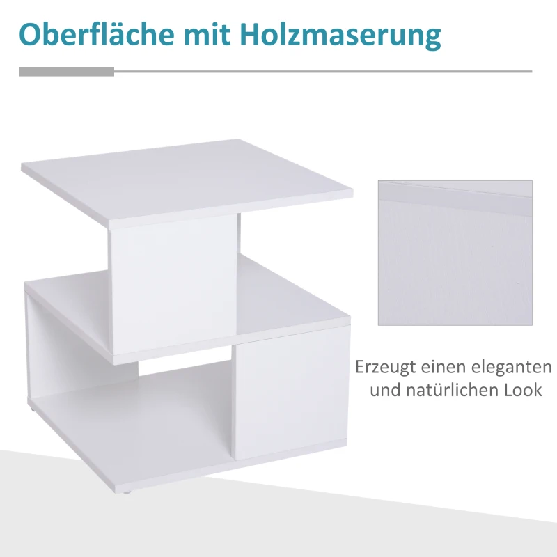 HOMCOM bijzettafel nachttafel met modern design