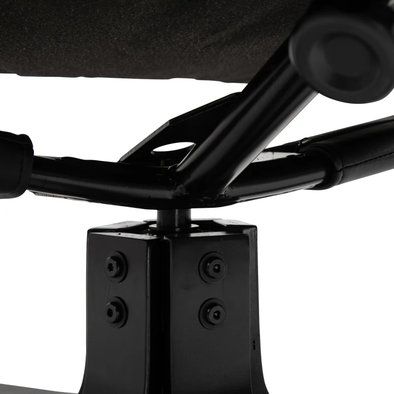 HOMCOM Relaxfauteuil met kruk TV-fauteuil gestoffeerde fauteuil ligstoel grijs 78 x 82,5 x 109 cm