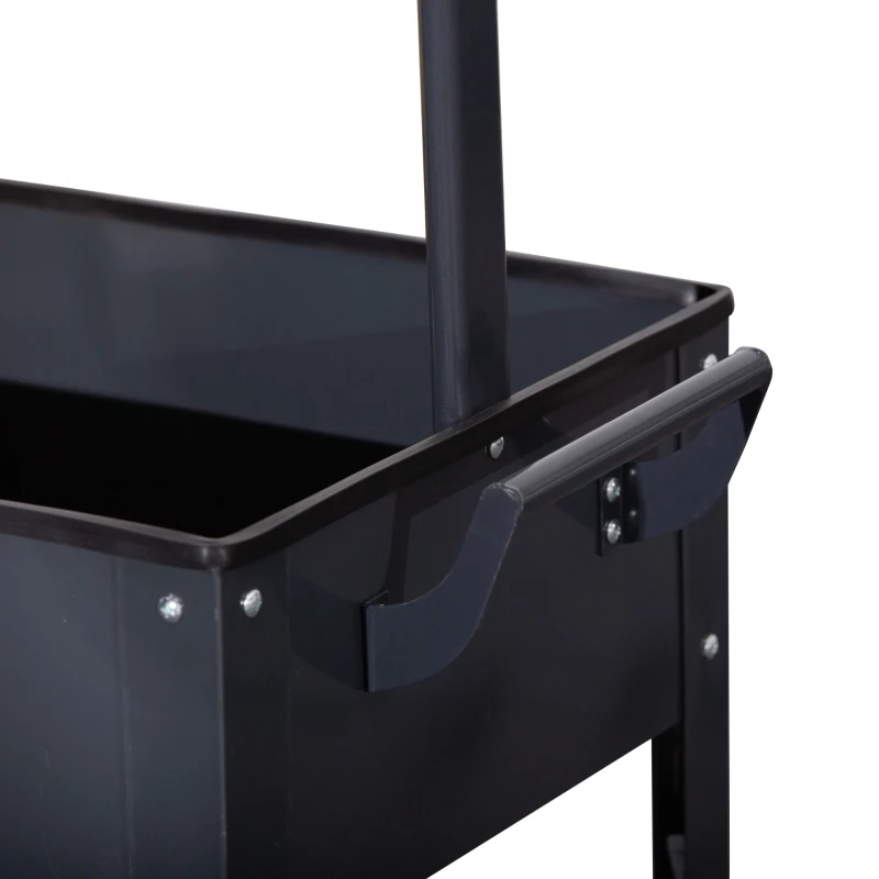 Outsunny verhoogd bed met LED-licht