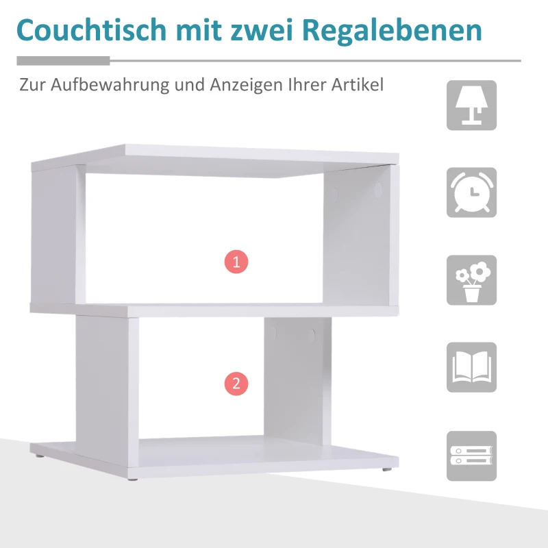 HOMCOM bijzettafel nachttafel met modern design