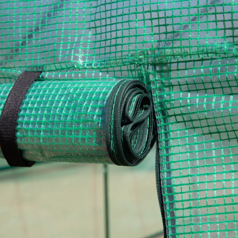 Outsunny Kas broeikas bloemenrek koude frame tomaten kamerplant huis voor tuin