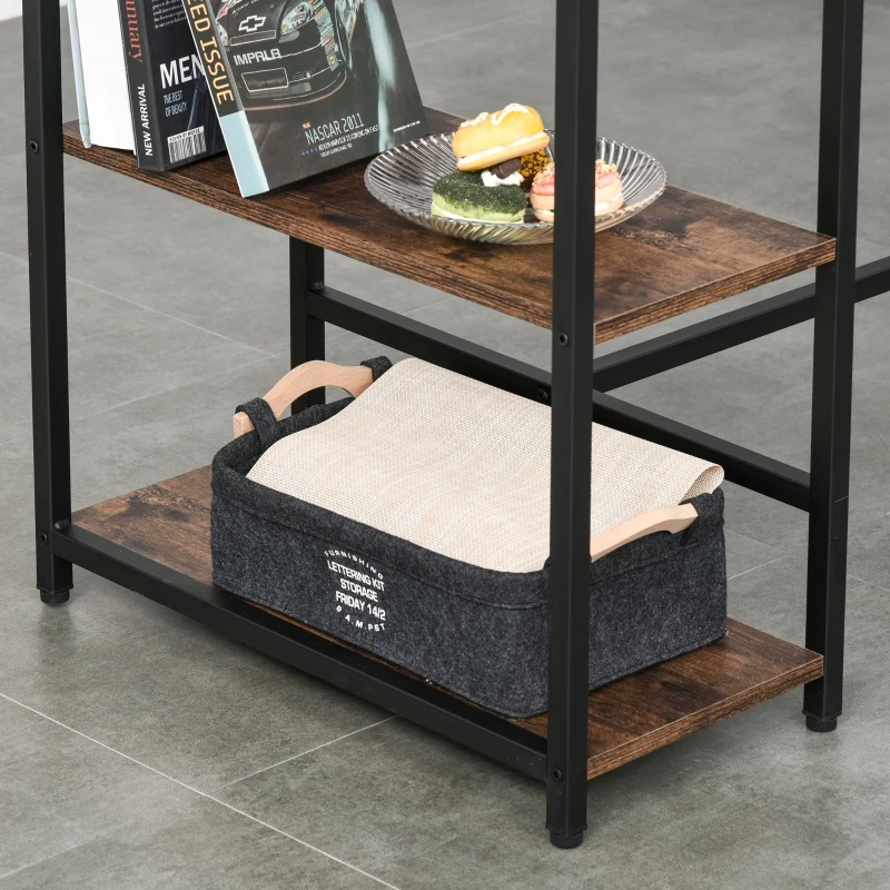 HOMCOM bartafelset, bartafel met 2 barkrukken 3-delig Placemat met planken staal