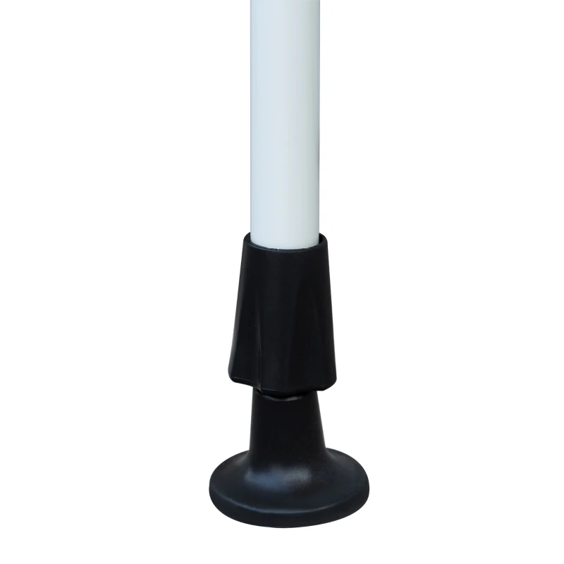 Outsunny Luifel opklaparm klem luifel zonwering handslinger balkon aluminium 3 x 1,2 m creme