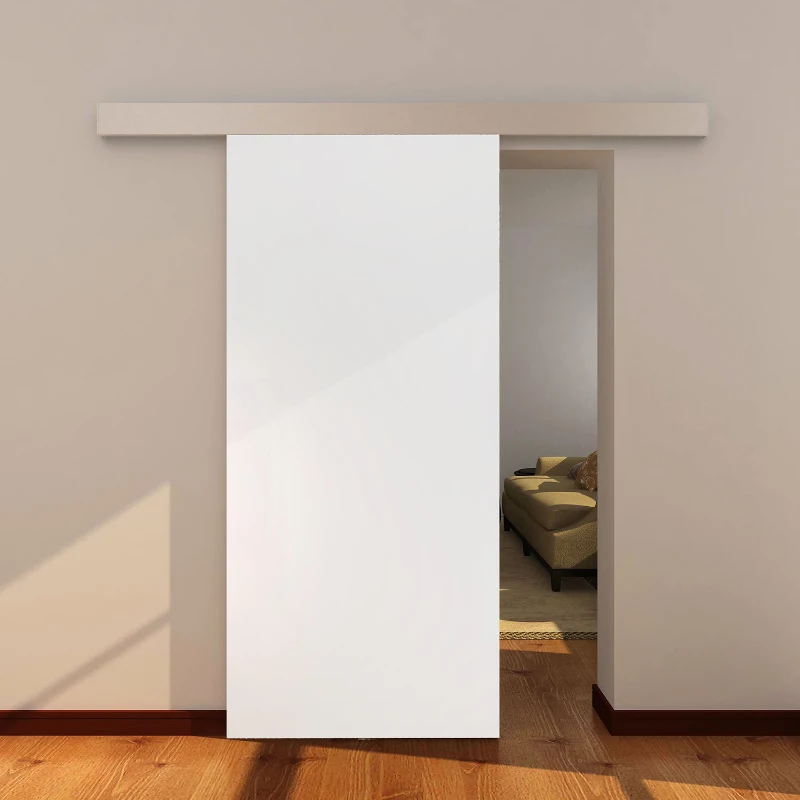 HOMCOM Houten schuifdeur schuifdeur deur kamerdeur schuifsysteem hout 2035x880x40mm 2 kleuren