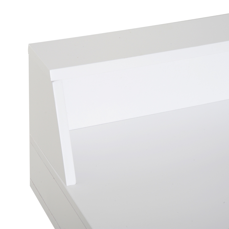 HOMCOM Writing Desk W/Solid Wood Legs-White