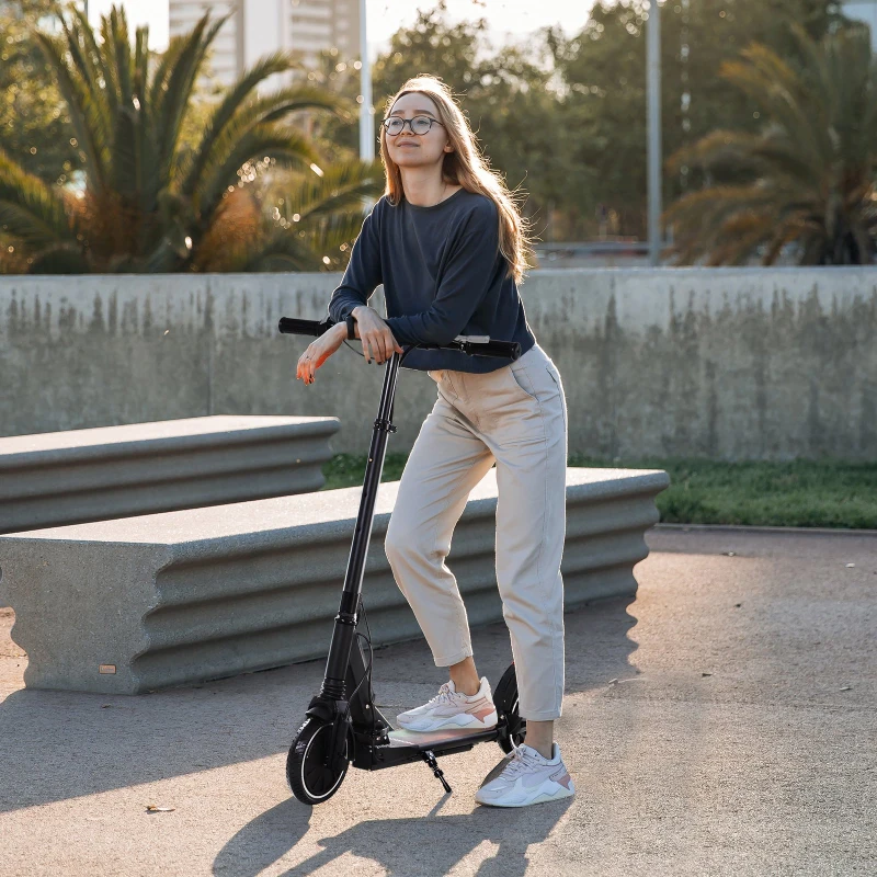 HOMCOM 250W Folding E-Scooter 36V Powered for Adults Black