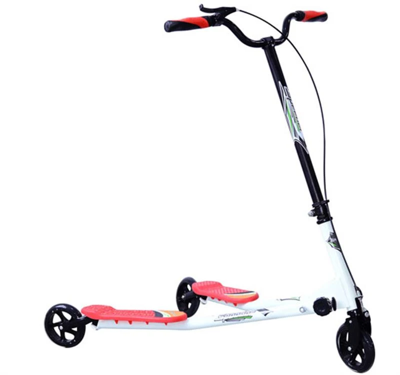 HOMCOM Kids 3 Wheels Speeder Scooter, L Size-Red