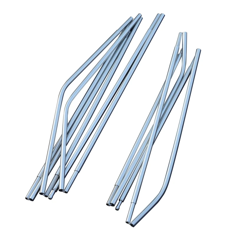 Outsunny Aluminium Frame 2 Person Lightweight Camping Tent Orange