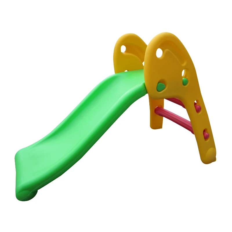 HOMCOM Toddler Plastic Play Area 2-Step Slide Multi-Colour