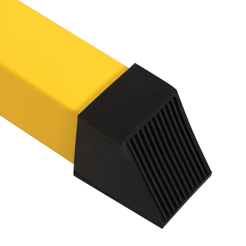 HOMCOM Dip Station, Steel Pipe PVC, 66Wx75Dx83-119H cm-Yellow/ Black