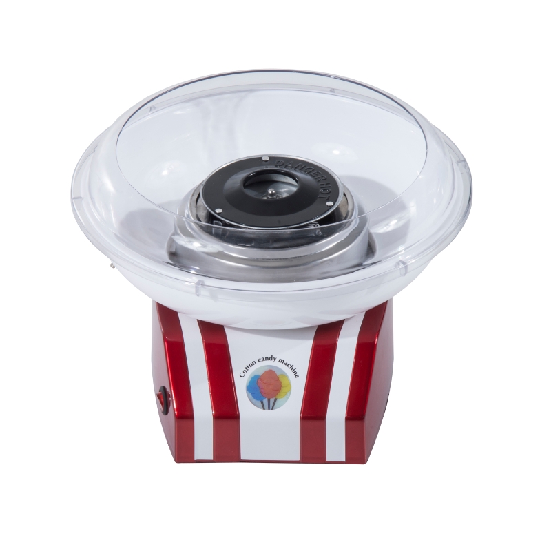 HOMCOM Candy Floss Machine, 450W-Red/White
