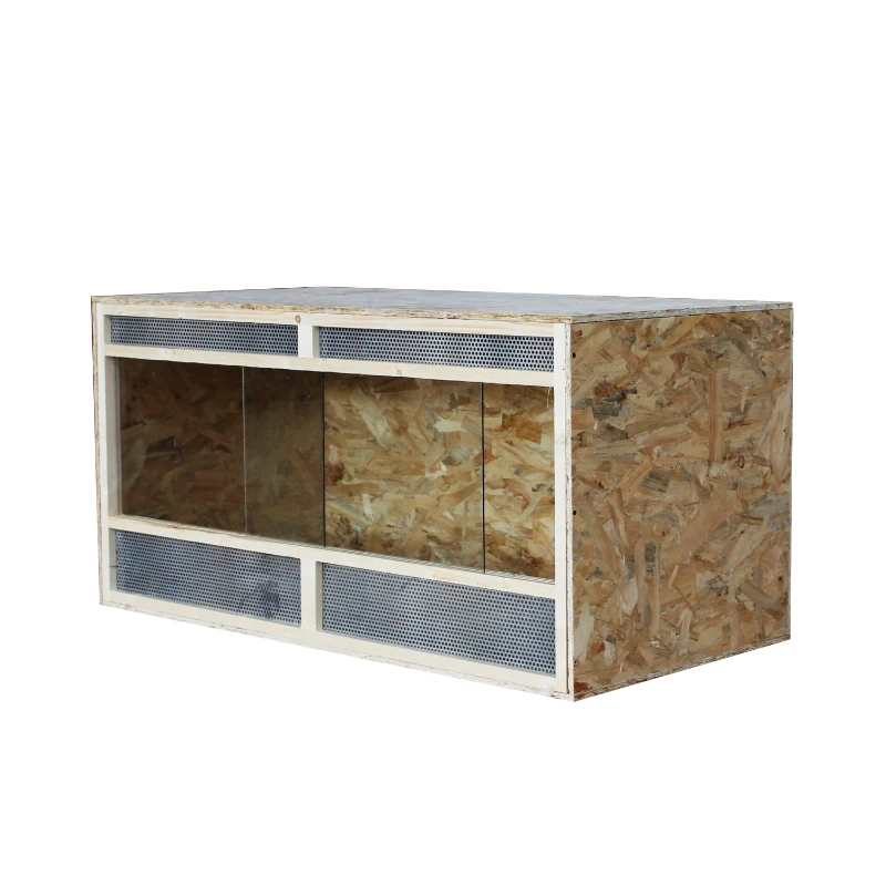 HOMCOM 2.6 Ft Wooden Reptile Vivarium House