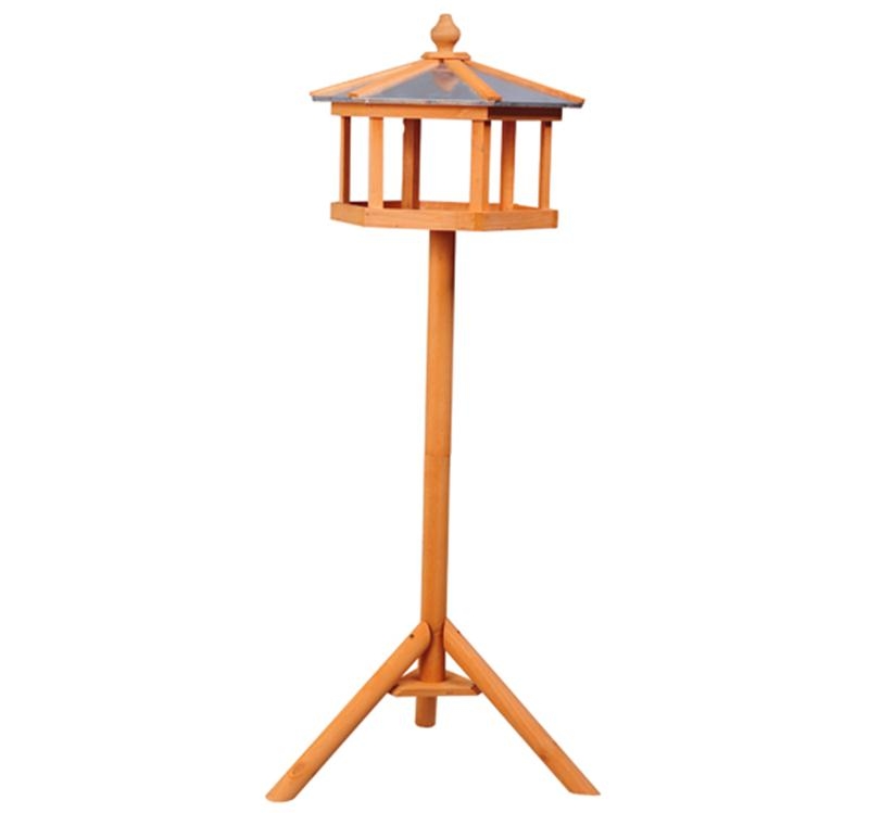 Pawhut Wooden Bird Table Feeder Station