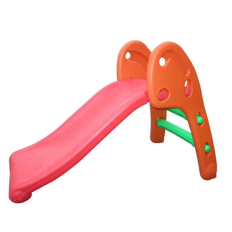 HOMCOM Toddler Plastic Play Area 2-Step Slide Multi-Colour