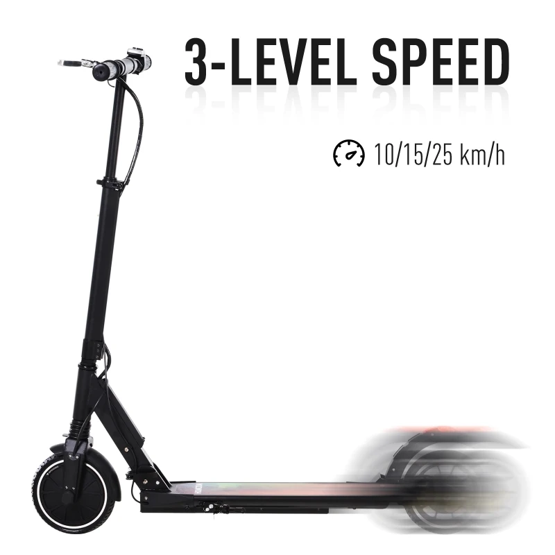 HOMCOM 250W Folding E-Scooter 36V Powered for Adults Black
