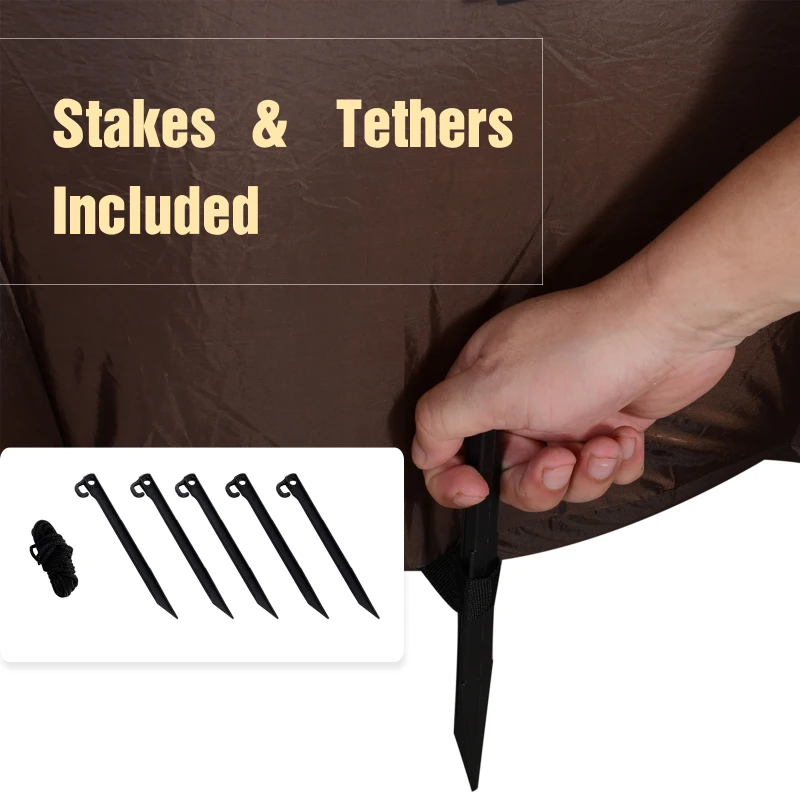 HOMCOM Inflatable Halloween Floating Ghost Tree with LED Light Outdoor Decoration 8FT 2.4m