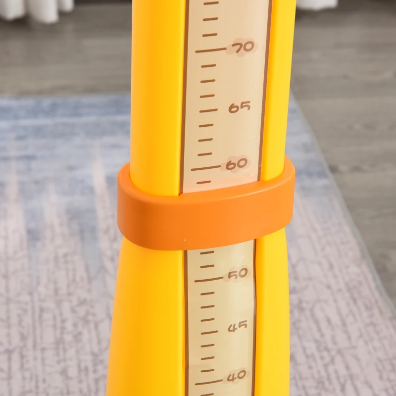 HOMCOM Kids Multifunctional Plastic Giraffe Basketball Playset