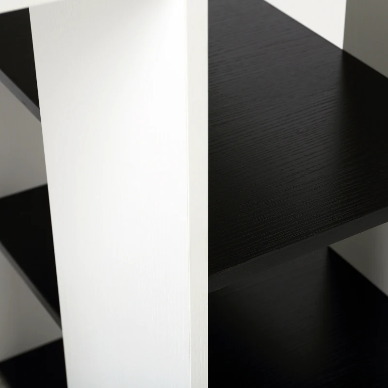 HOMCOM Wooden Computer Desk 140L x 55D x 92H cm-Black/White