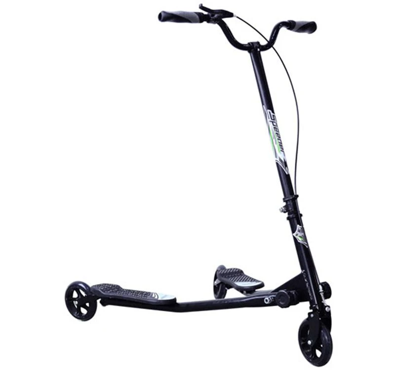 HOMCOM Kids 3 Wheels Speeder Scooter, L Size-Black
