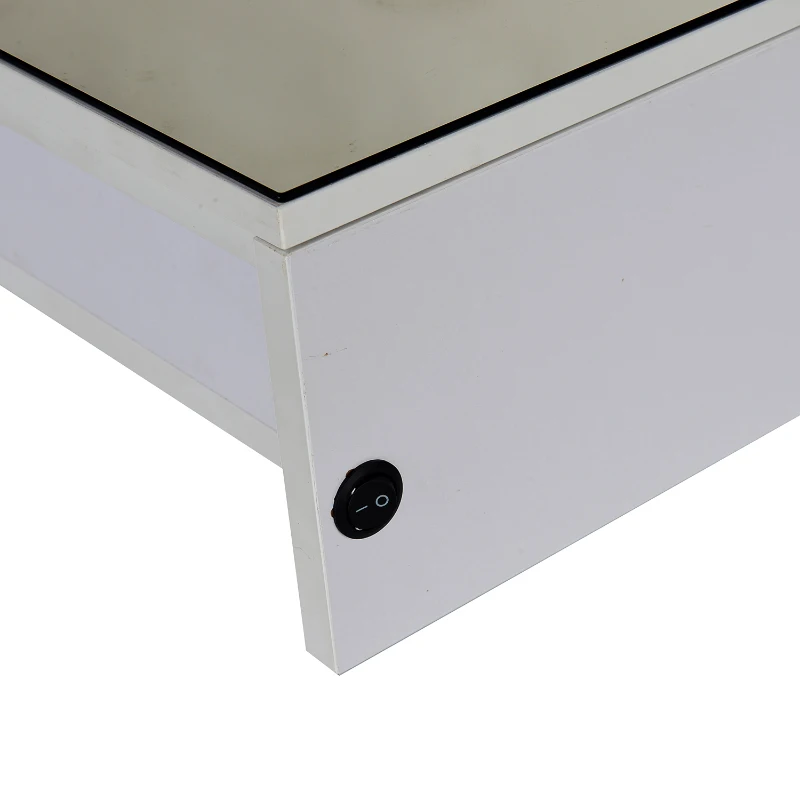 HOMCOM LED Wall Cabinet Mirror Bathroom Fashion Front 10w Lights Storage Modern