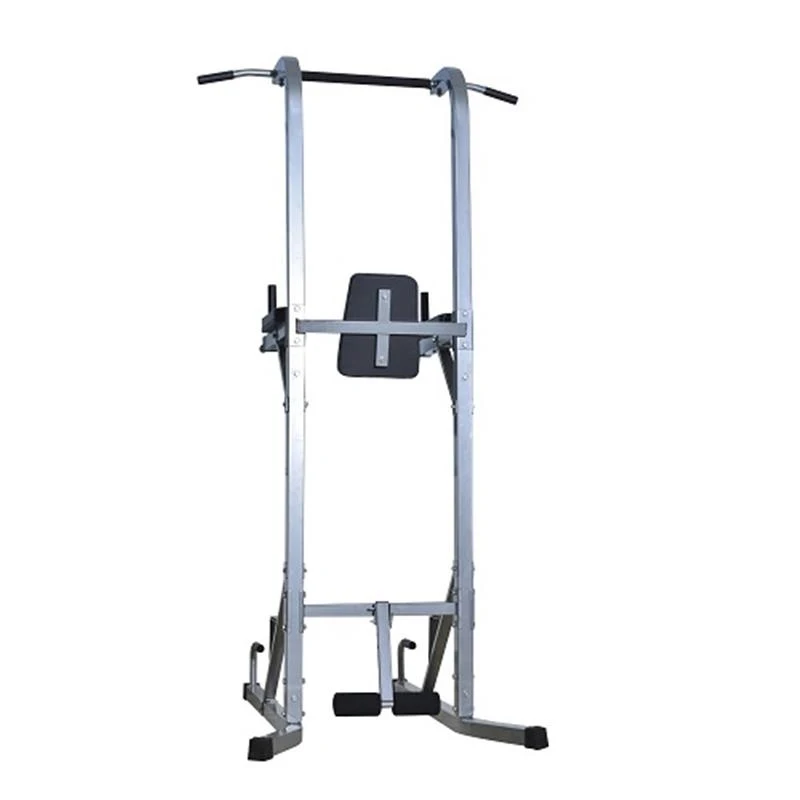 HOMCOM Power Tower Pull Push Dip Station Rack-Silver