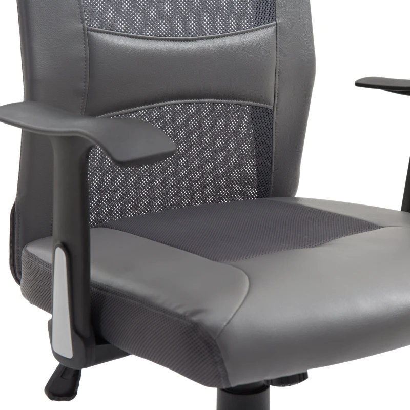 Vinsetto High Back Mesh Office Chair Swivel Computer Desk Task Executive Seat Grey