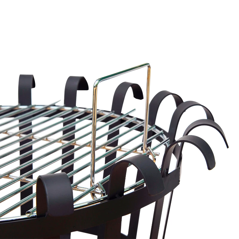 Outsunny Portable Brazier Fire Pit-Black