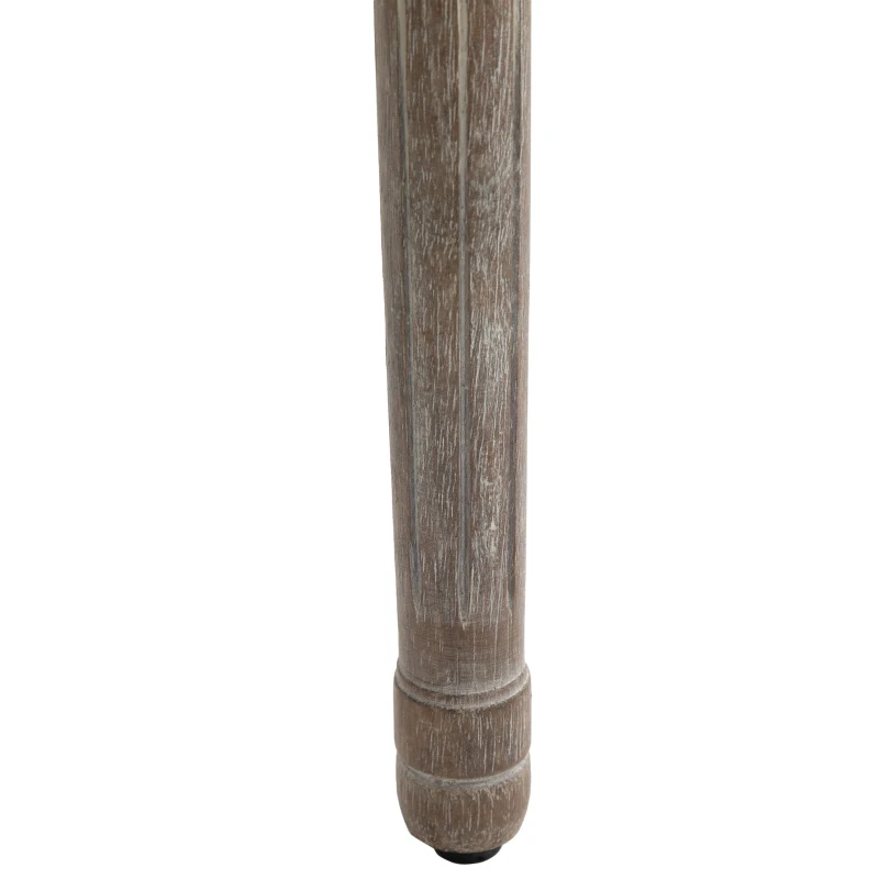 HOMCOM Antique Dining Chairs, Set of 2 Elegant French-Style w/ Wood Frame Foam Seats Foot Pads Carved Legs Vintage Back