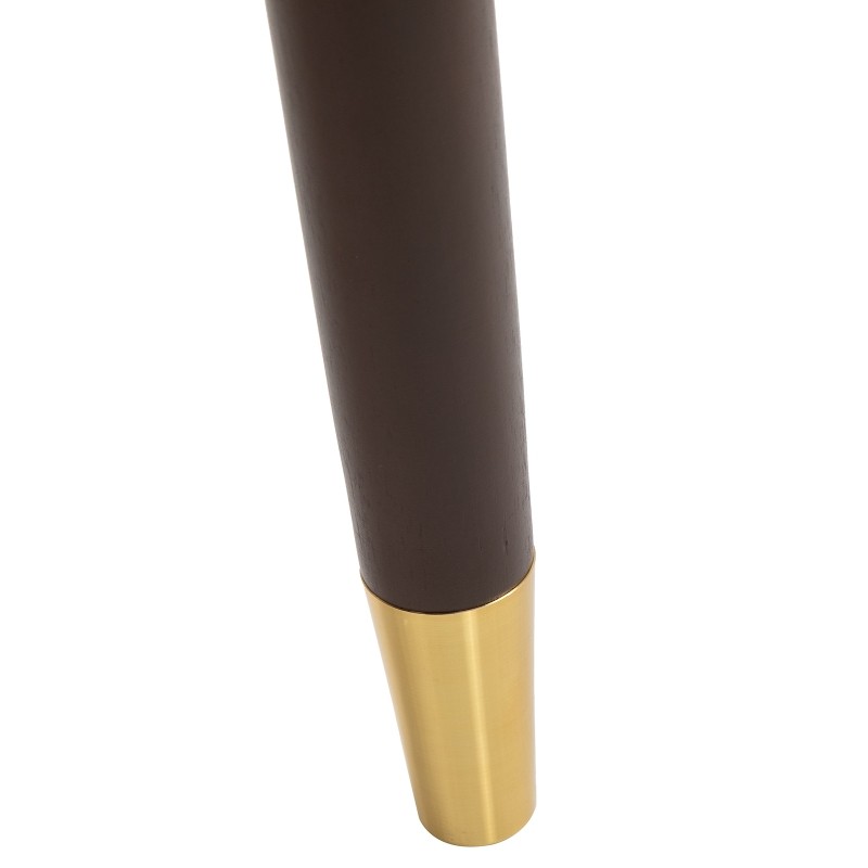 HOMCOM PU Leather Upholstered Set-of-2 Bar Chairs Brown