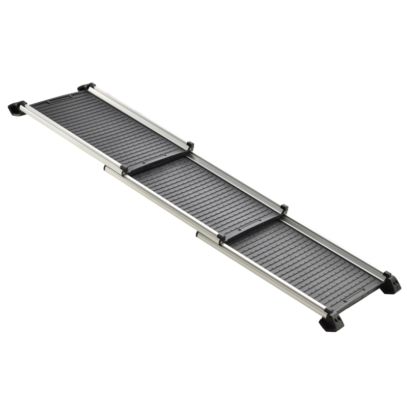 PawHut Dogs Non-Slip Aluminium Alloy Lightweight Ramp Black
