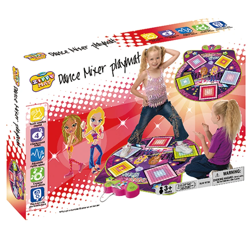 HOMCOM Battery Powered Plastic Musical Light-Up Dance Mat