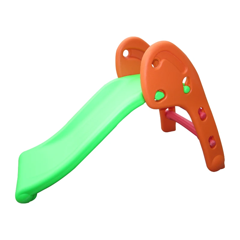 HOMCOM Toddler Plastic Play Area 2-Step Slide Multi-Colour