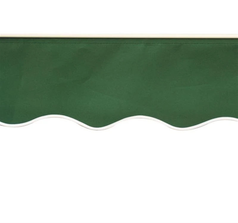 Outsunny 4x2.5 m Half cassette manual Rectangle Awning W/ Fixings and Winding Handle-Green